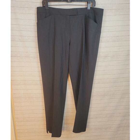 LAFAYETTE 148 NY IRVING TROUSER PANTS IN BLACK, SZ 10 - Picture 1 of 16